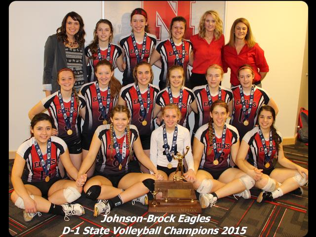 Johnson-Brock Eagles Volleyball Team